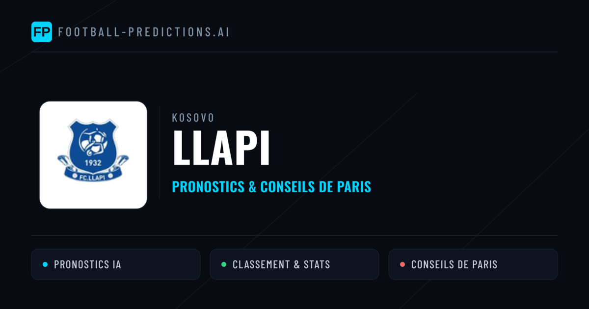 Llapi Pronostics & Statistiques