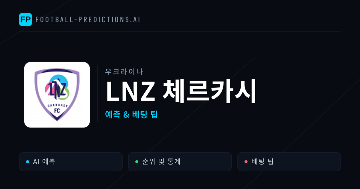 LNZ 체르카시 축구 예측 & 통계