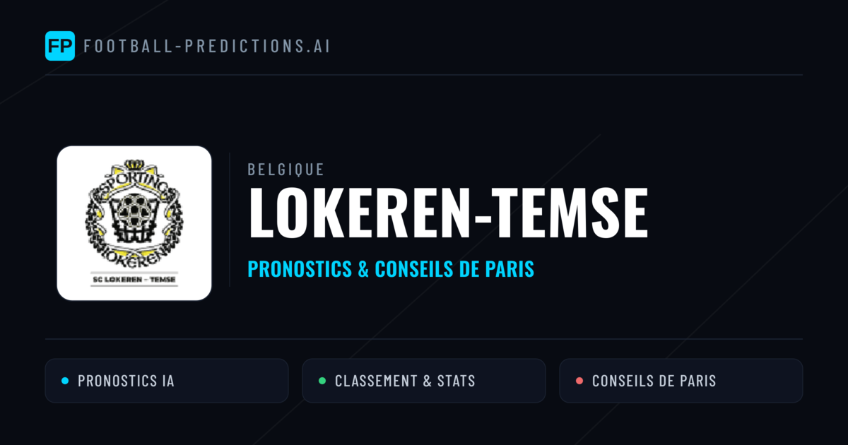 Lokeren-Temse Pronostics & Statistiques