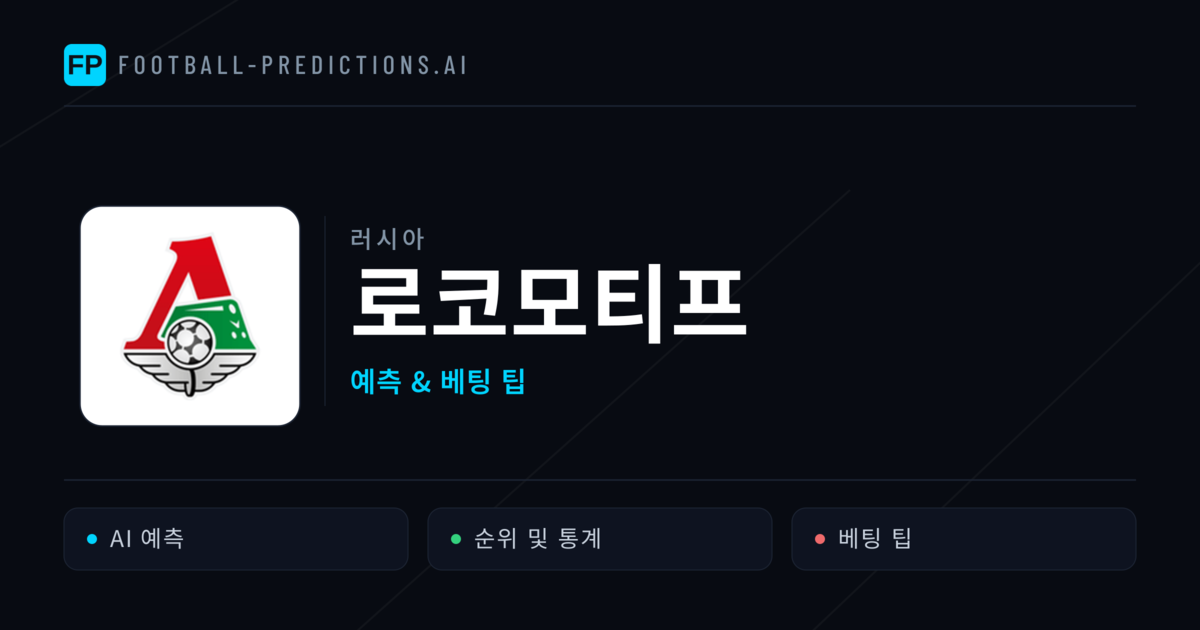 로코모티프 축구 예측 & 통계