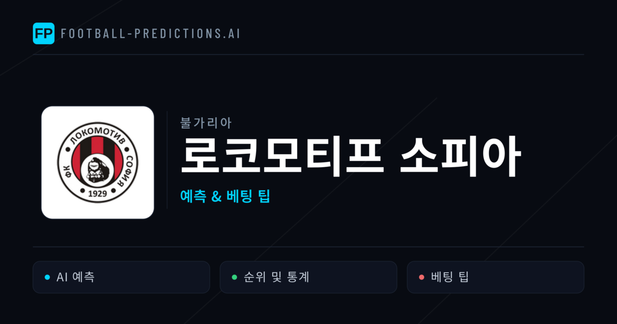 로코모티프 소피아 축구 예측 & 통계