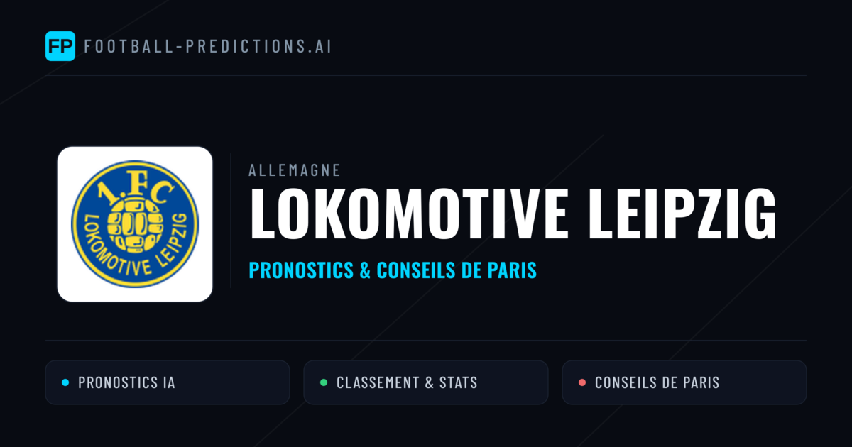 Lokomotive Leipzig Pronostics & Statistiques