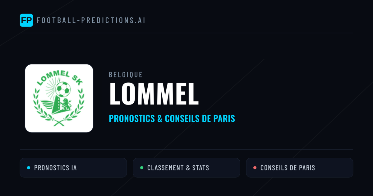 Lommel Pronostics & Statistiques