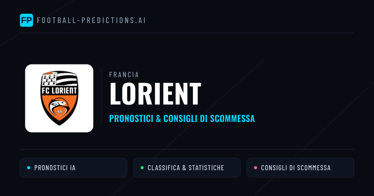 Pronostici e Statistiche Lorient
