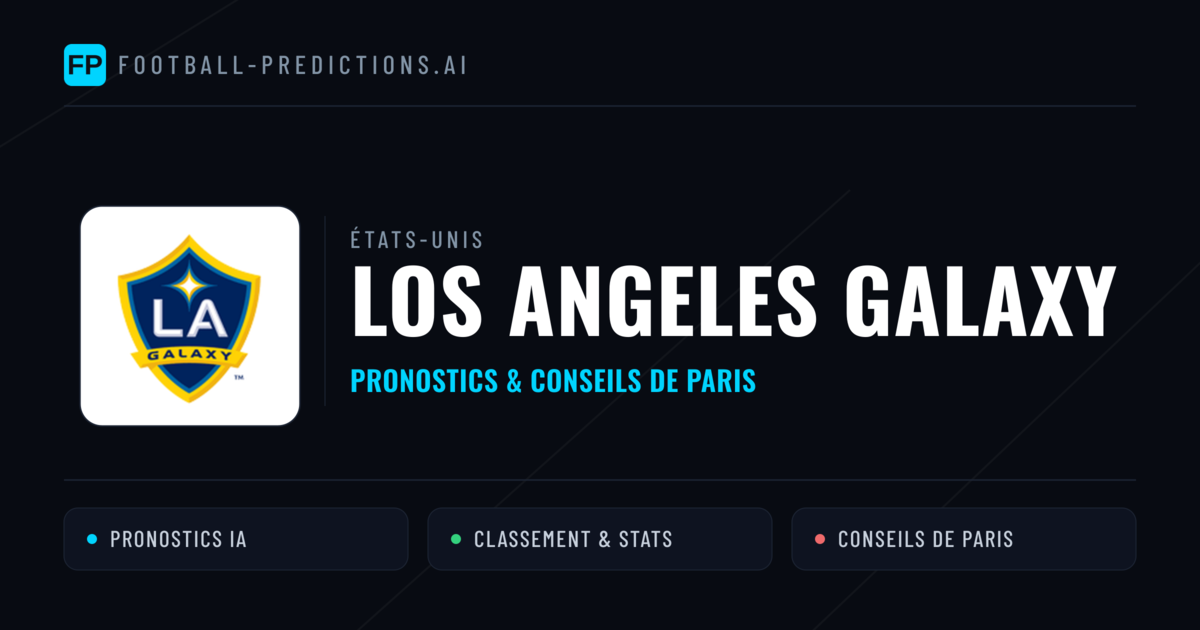 Los Angeles Galaxy Pronostics & Statistiques