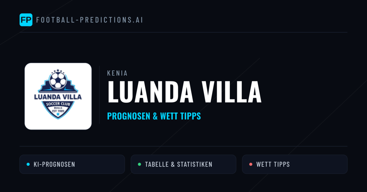 Luanda Villa Prognosen & Statistiken