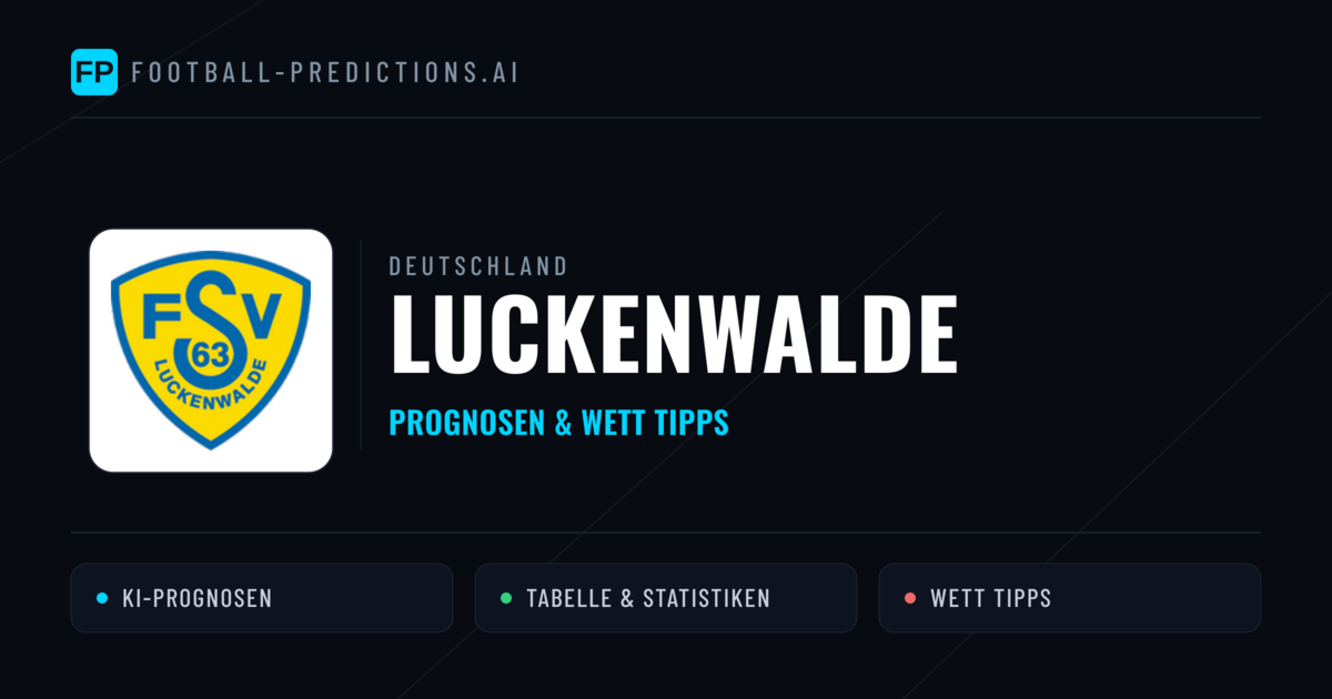 Luckenwalde Prognosen & Statistiken