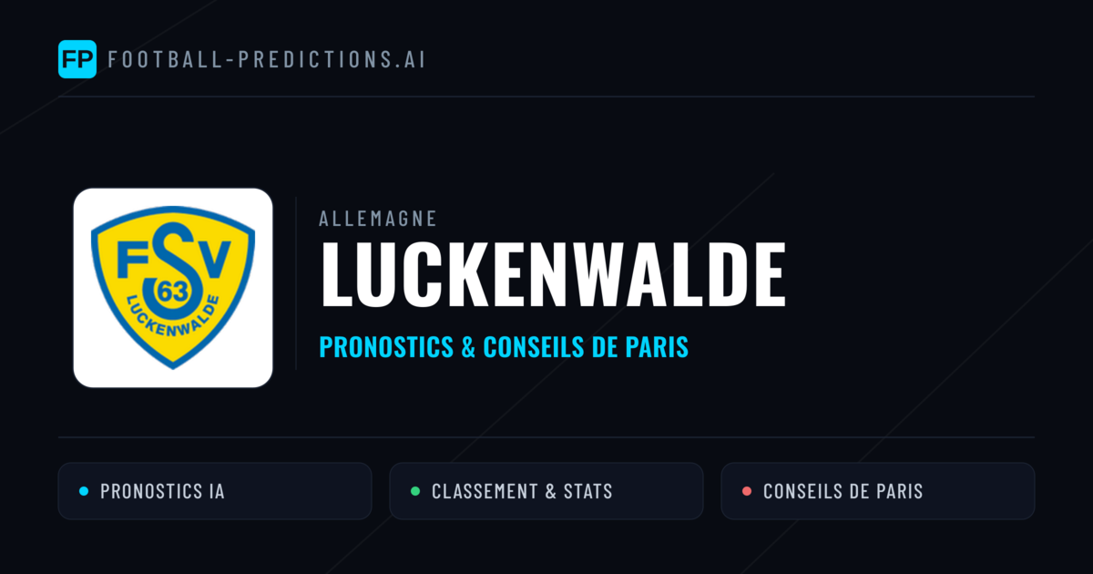 Luckenwalde Pronostics & Statistiques