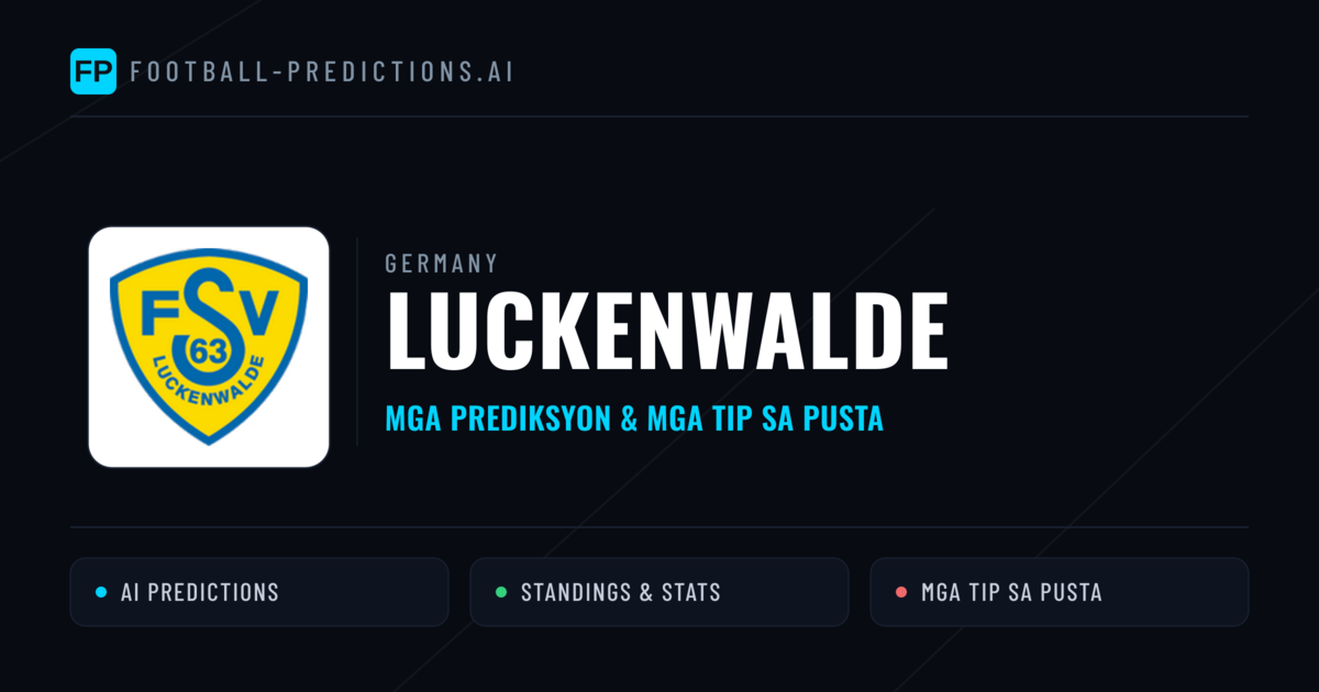 Luckenwalde Predictions & Stats