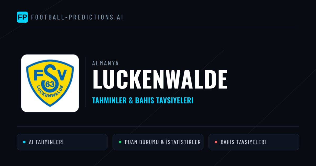 Luckenwalde Tahminleri & İstatistikler