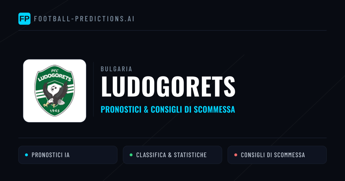 Pronostici e Statistiche Ludogorets