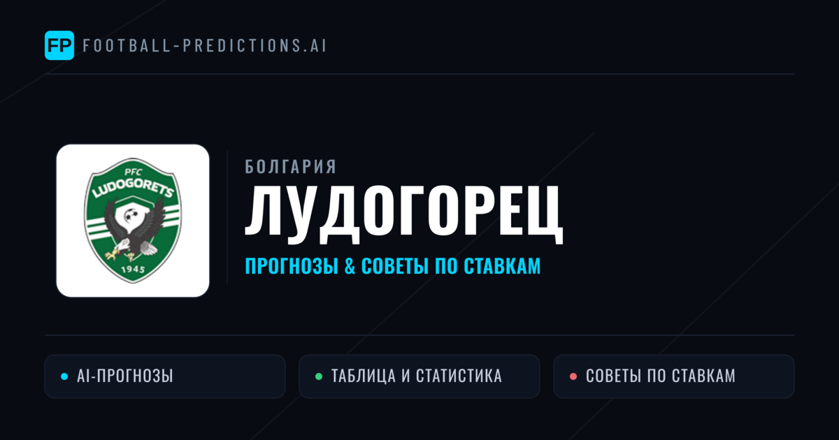 Лудогорец прогнозы и статистика