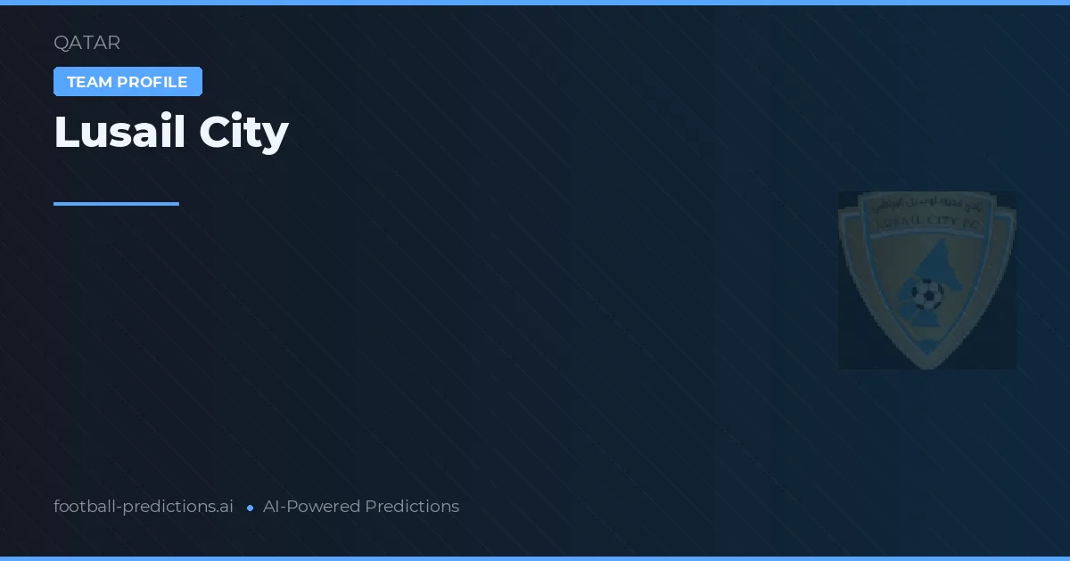 Lusail City Predictions & Stats
