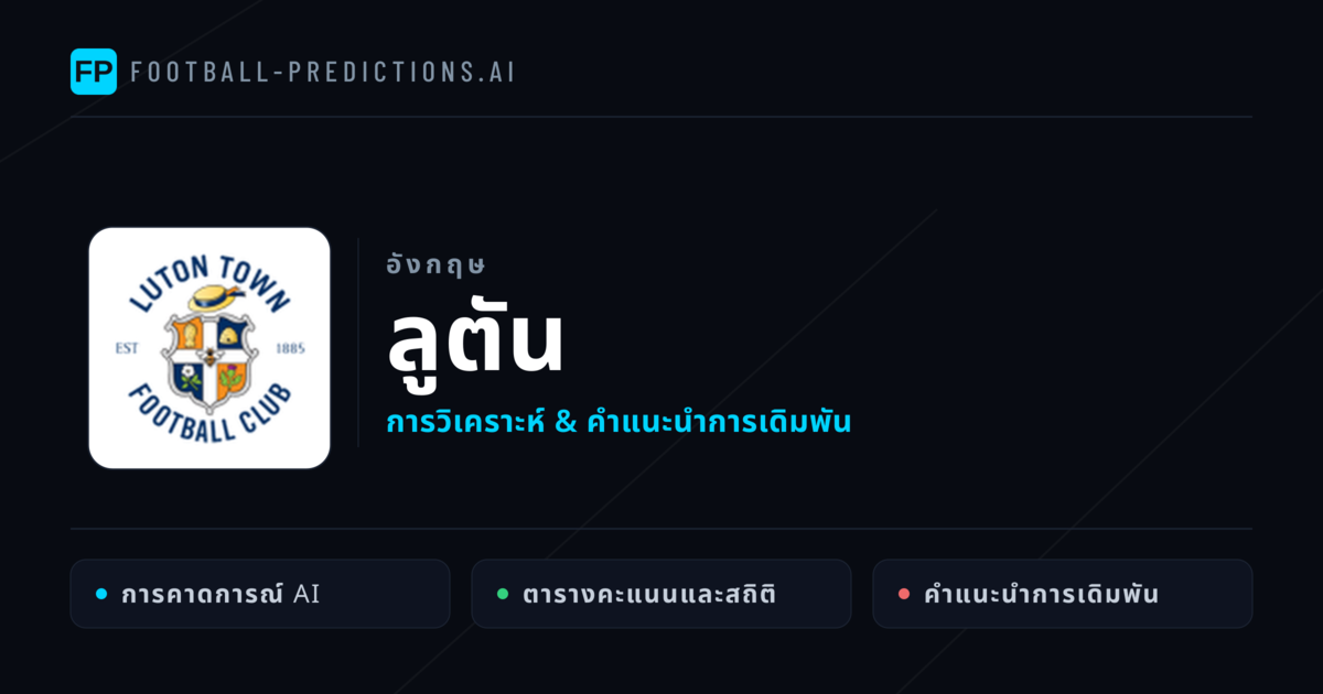 ลูตัน การวิเคราะห์และสถิติ