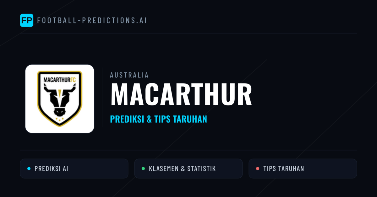 Macarthur Prediksi & Statistik Piala Dunia