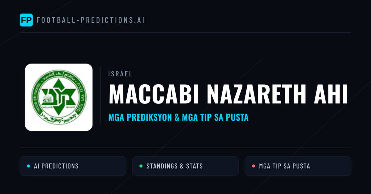 Maccabi Nazareth Ahi Predictions & Stats