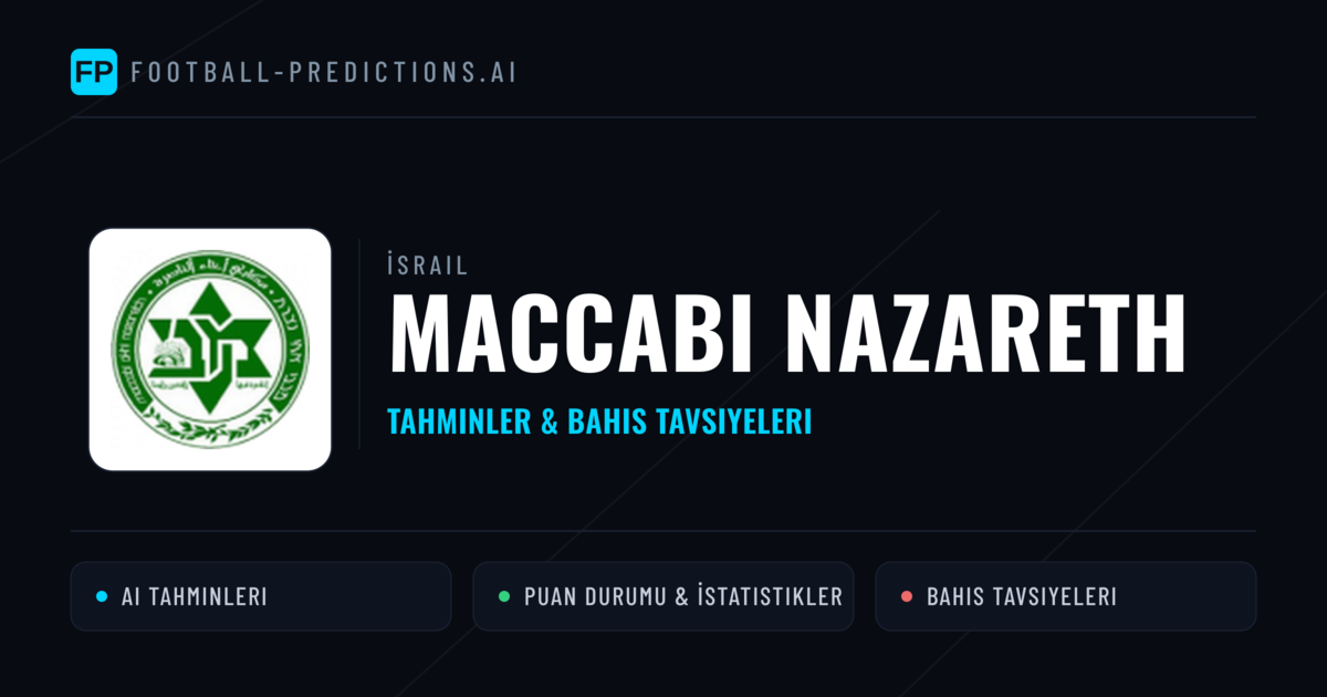 Maccabi Nazareth Tahminleri & İstatistikler