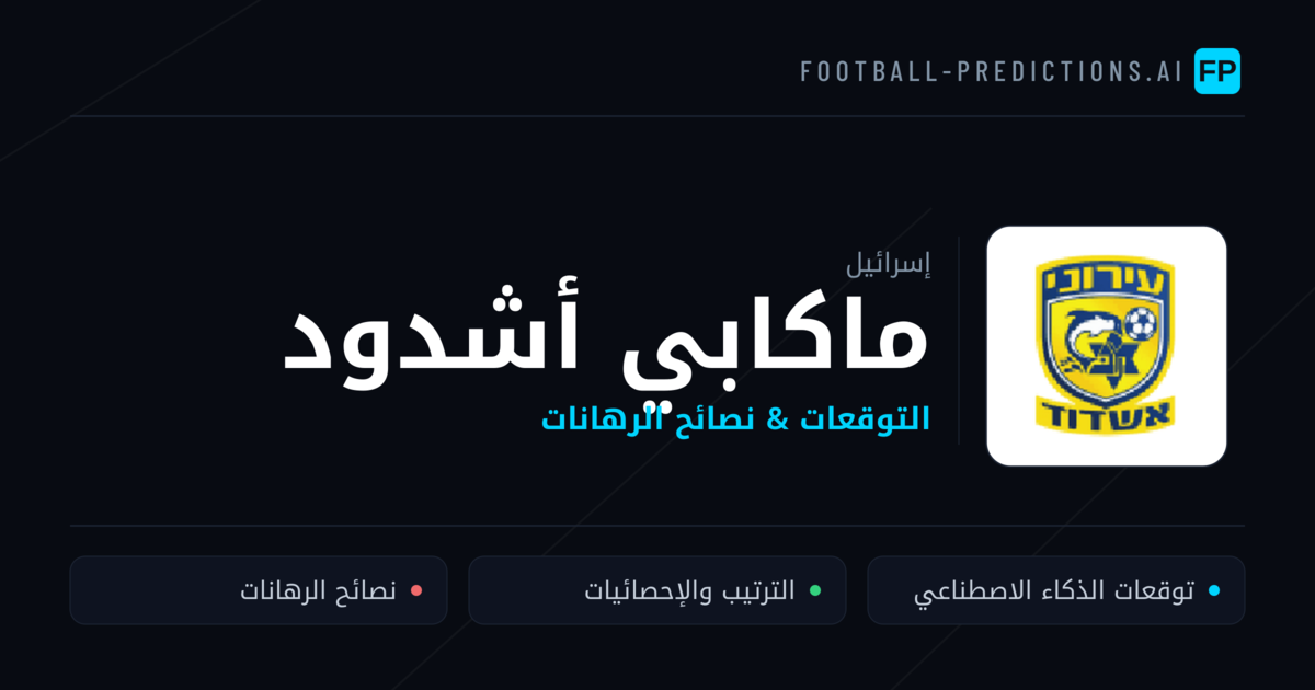 ماكابي أشدود توقعات واحصائيات