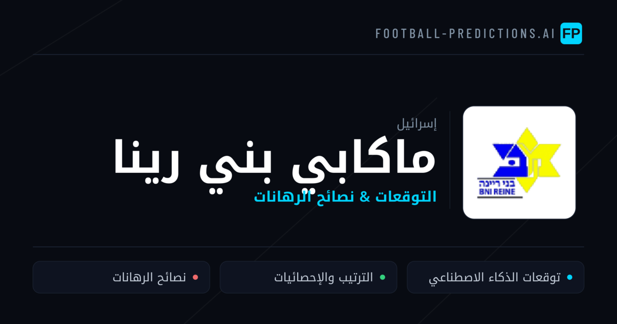 ماكابي بني رينا توقعات واحصائيات