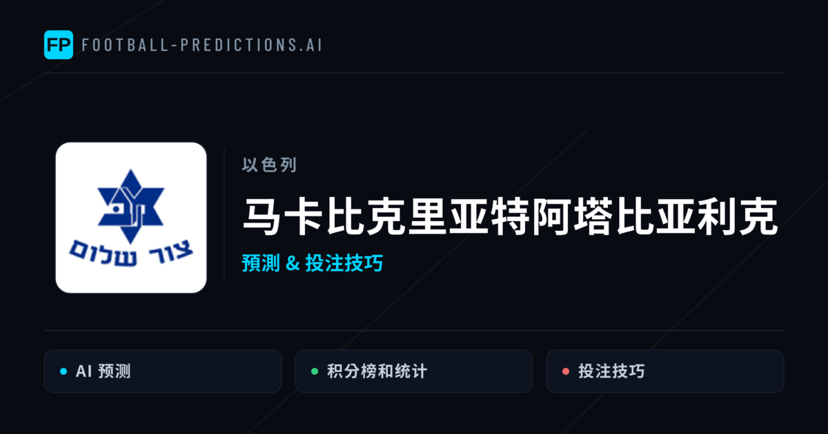 马卡比克里亚特阿塔比亚利克 運彩分析|足球預測與數據