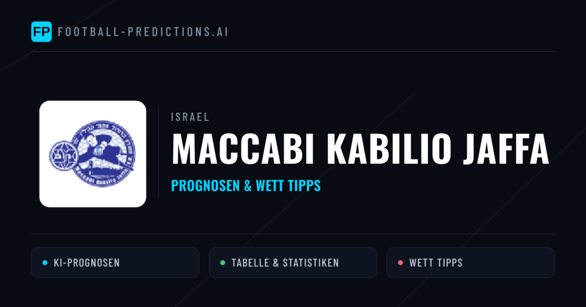 Maccabi Kabilio Jaffa Prognosen & Statistiken
