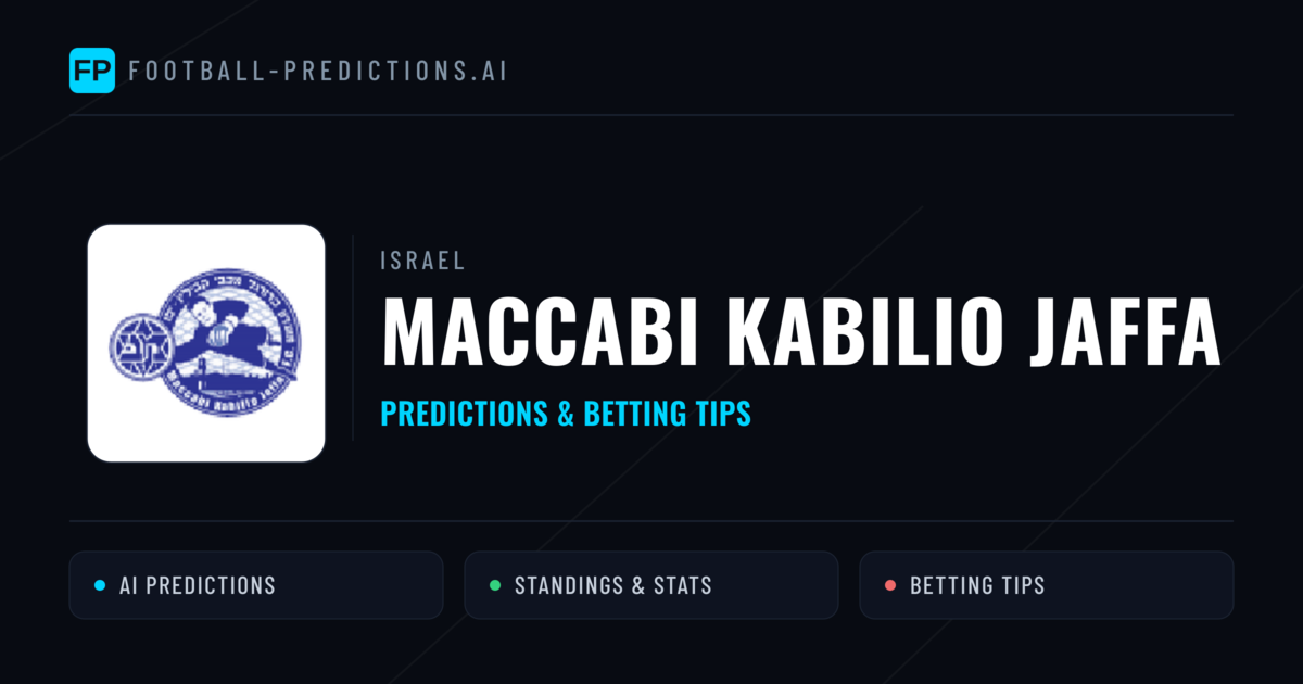 Maccabi Kabilio Jaffa Predictions & Stats