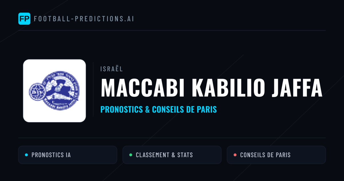 Maccabi Kabilio Jaffa Pronostics & Statistiques