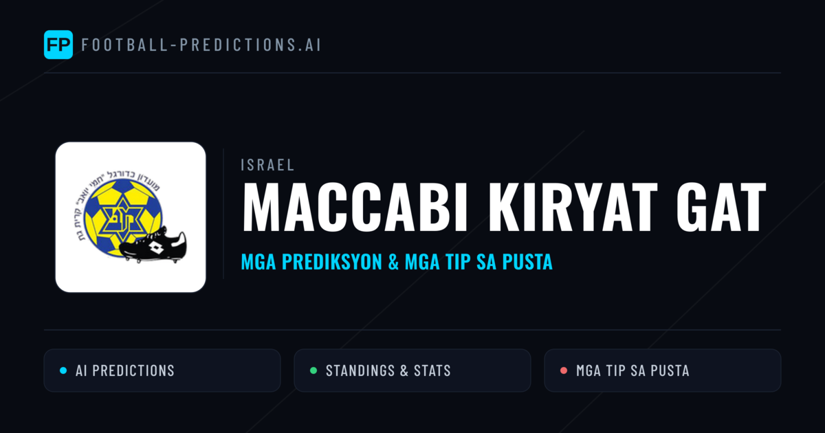 Maccabi Kiryat Gat Predictions & Stats