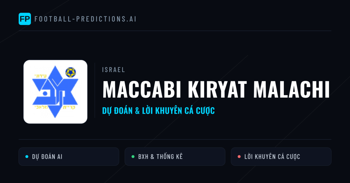 Maccabi Kiryat Malachi Dự đoán & Thống kê