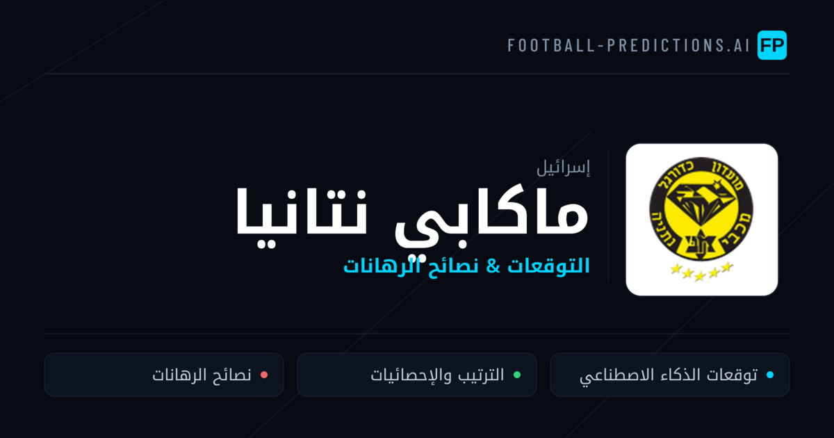 ماكابي نتانيا توقعات واحصائيات