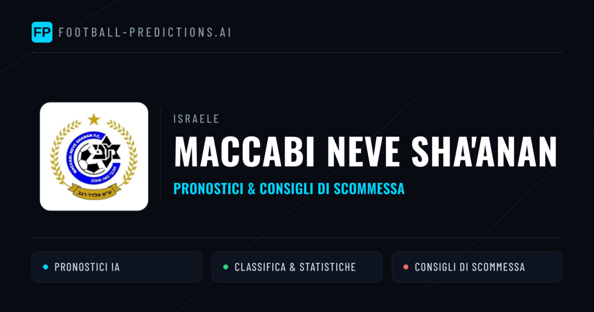 Pronostici e Statistiche Maccabi Neve Sha'anan