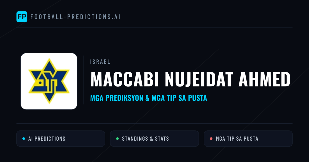 Maccabi Nujeidat Ahmed Predictions & Stats