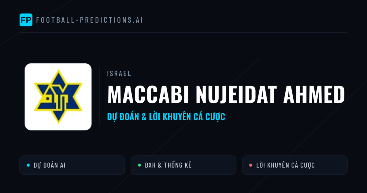 Maccabi Nujeidat Ahmed Dự đoán & Thống kê
