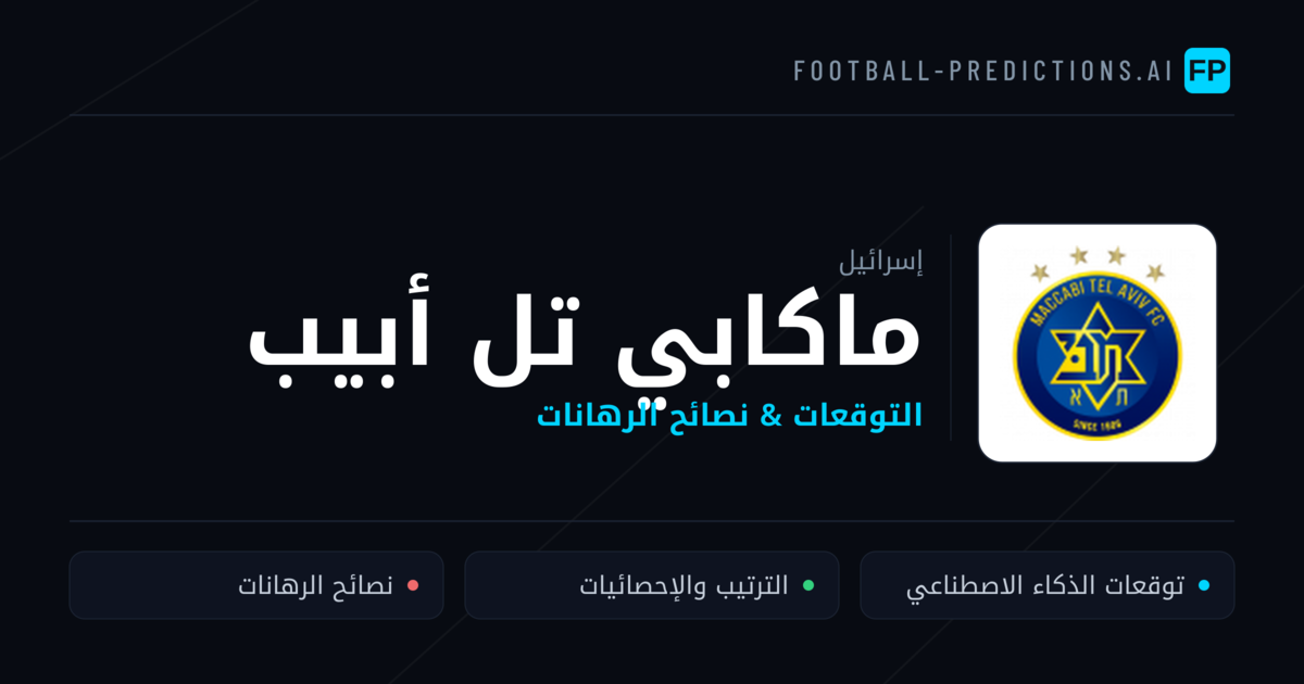 ماكابي تل أبيب توقعات واحصائيات