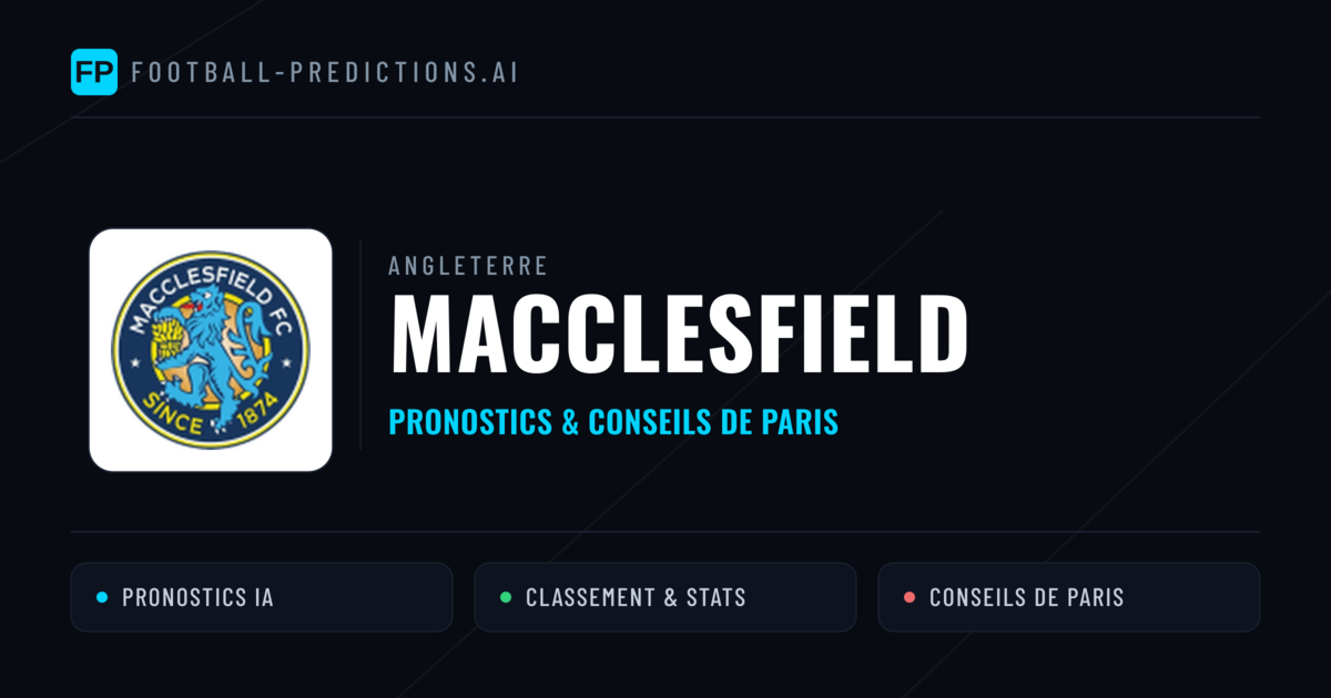 Macclesfield Pronostics & Statistiques