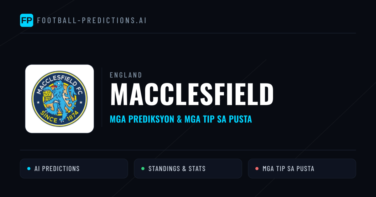 Macclesfield Predictions & Stats