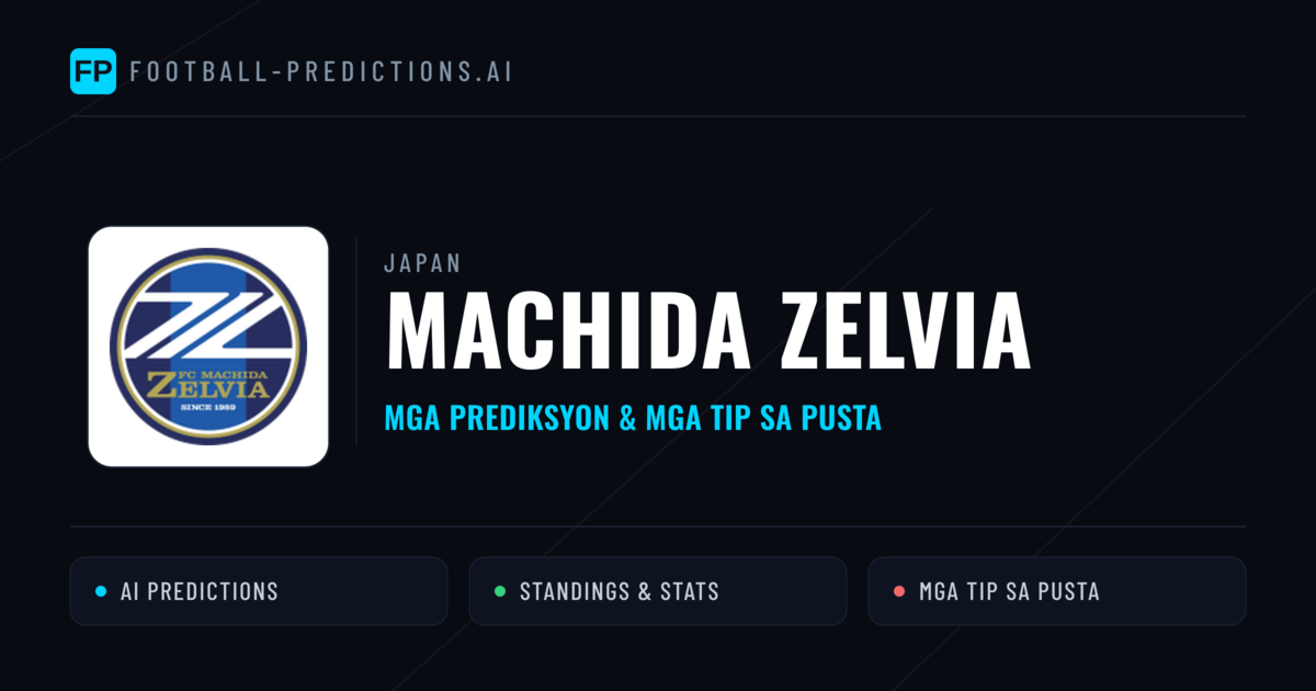 Machida Zelvia Predictions & Stats