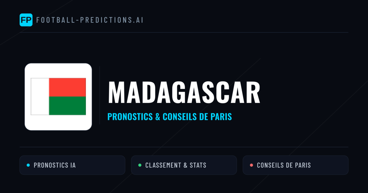 Madagascar Pronostics & Statistiques