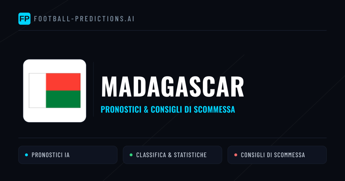 Pronostici e Statistiche Madagascar