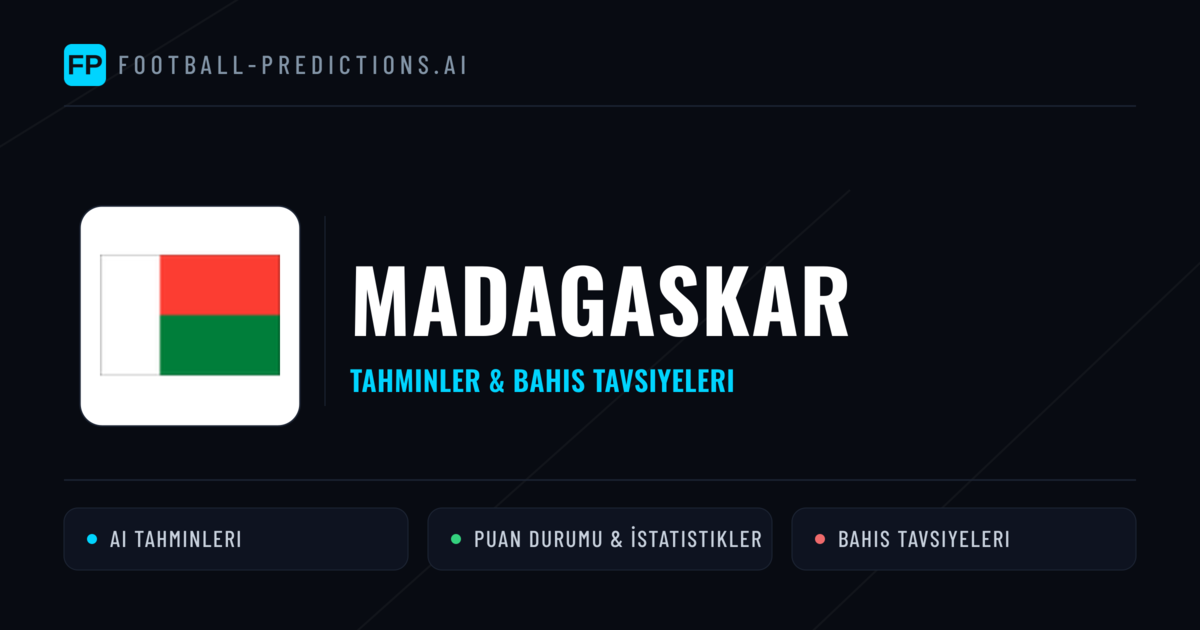 Madagaskar Tahminleri & İstatistikler