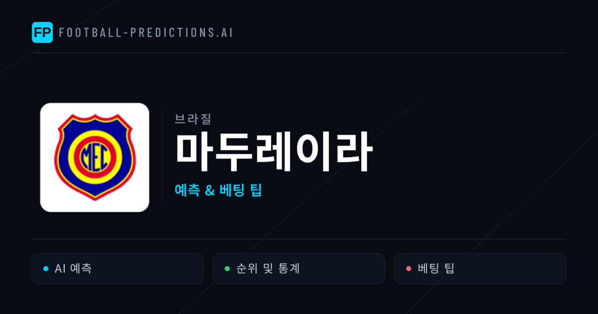마두레이라 축구 예측 & 통계