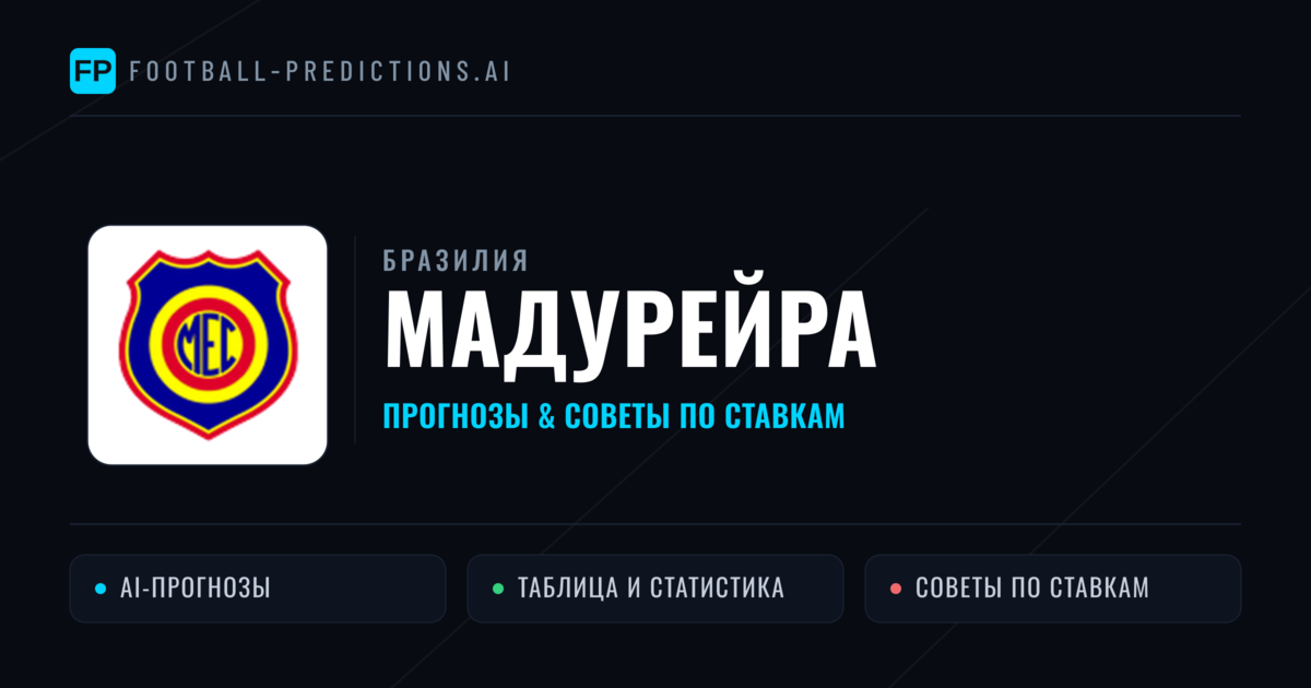 Мадурейра прогнозы и статистика