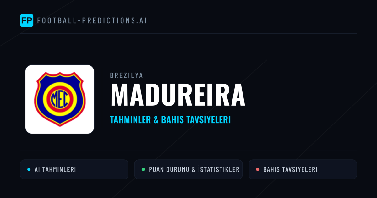 Madureira Tahminleri & İstatistikler