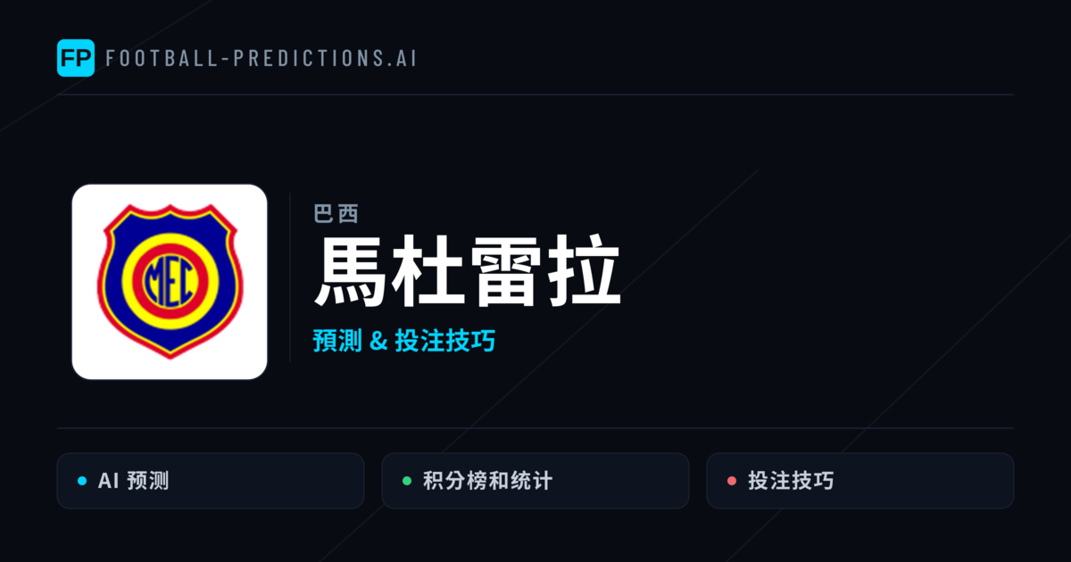 馬杜雷拉 運彩分析｜足球預測與數據