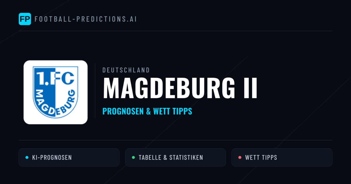 Magdeburg II Prognosen & Statistiken