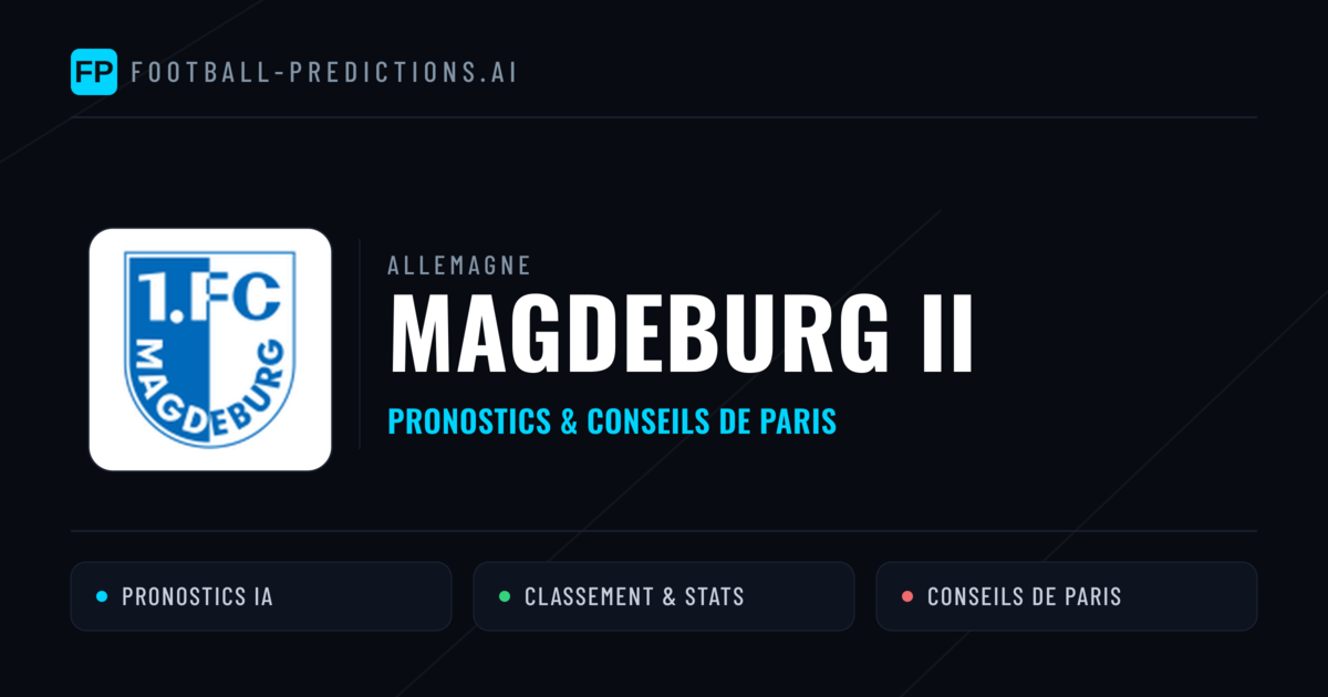 Magdeburg II Pronostics & Statistiques