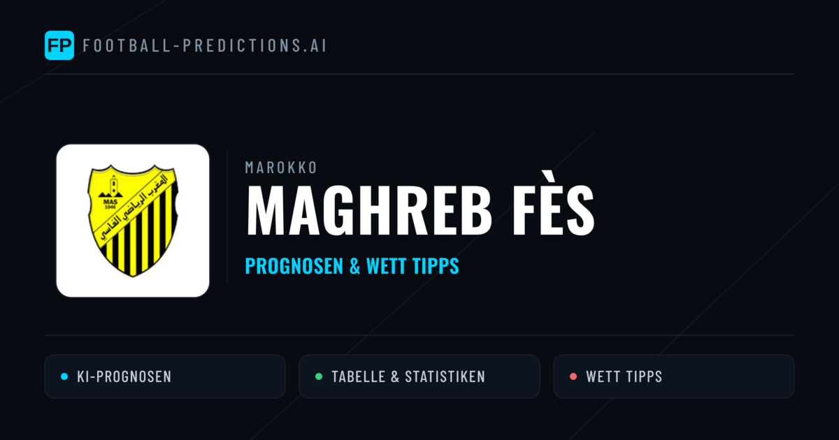 Maghreb Fès Prognosen & Statistiken