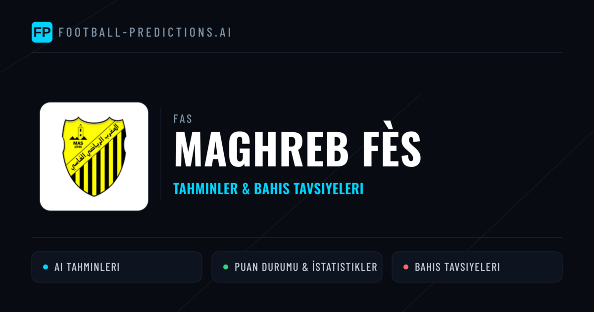 Maghreb Fès Tahminleri & İstatistikler