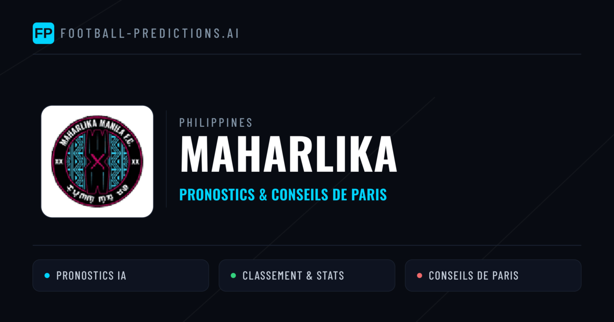 Maharlika Pronostics & Statistiques