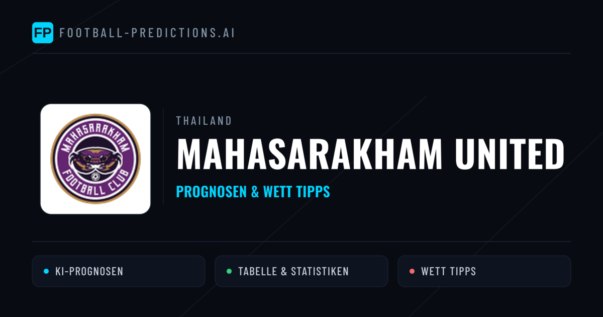 Mahasarakham United Prognosen & Statistiken